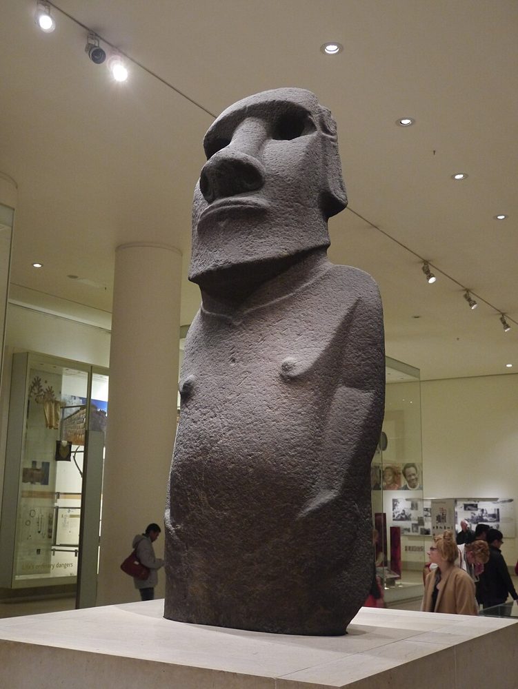 Hoa Hakananai'a moai Britų muziejuje